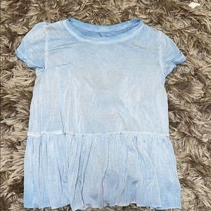 Baby blue babydoll tee